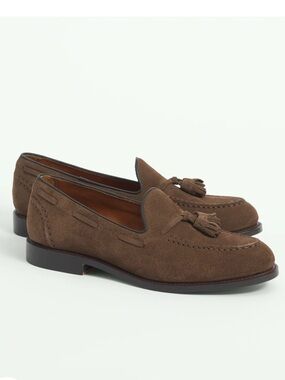 Brooks Brothers Brown Suede Tassel Loafers